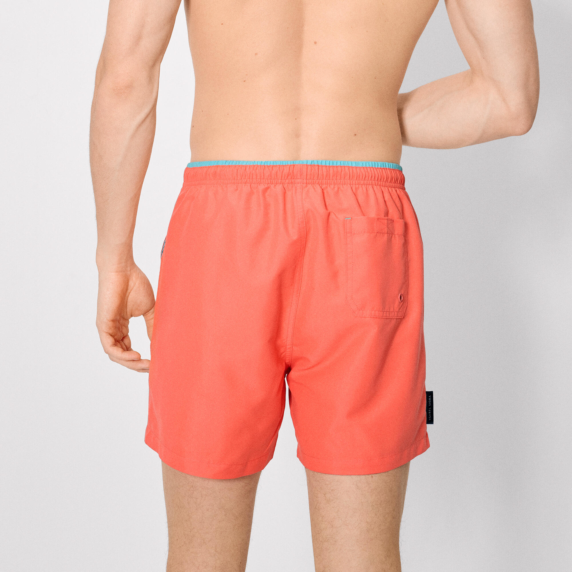 Maillot de bain mi-long corail basique 2/5
