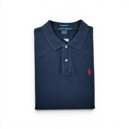 Seconde vie - Polo manches courtes Femme Marine - Bon état
