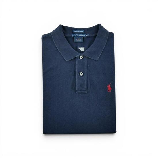 Seconde vie - Polo manches courtes Femme Marine - Bon état