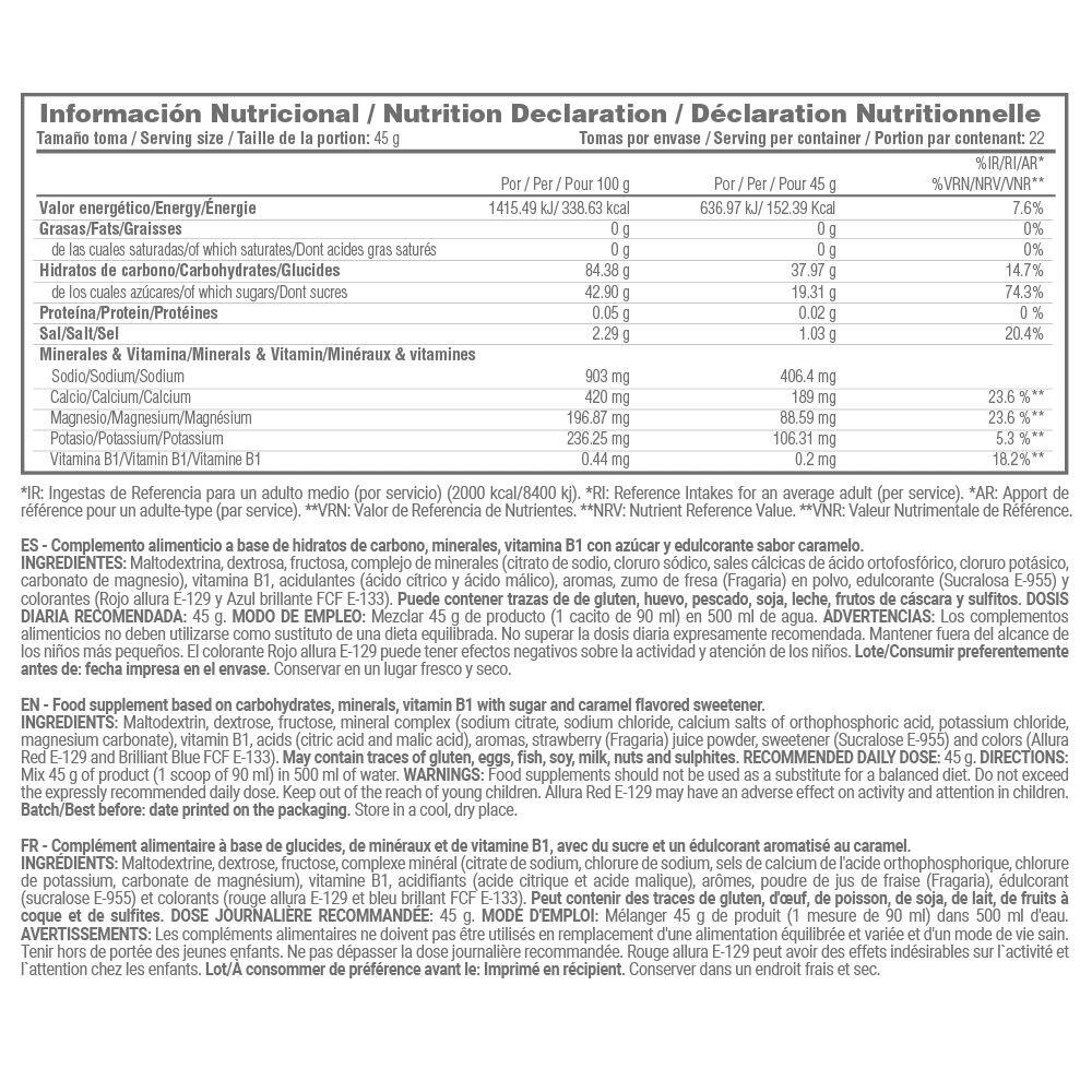 Isotonisches Getränk mit Elektrolyten - 1 kg Süßigkeiten MASMUSCULO 4/4