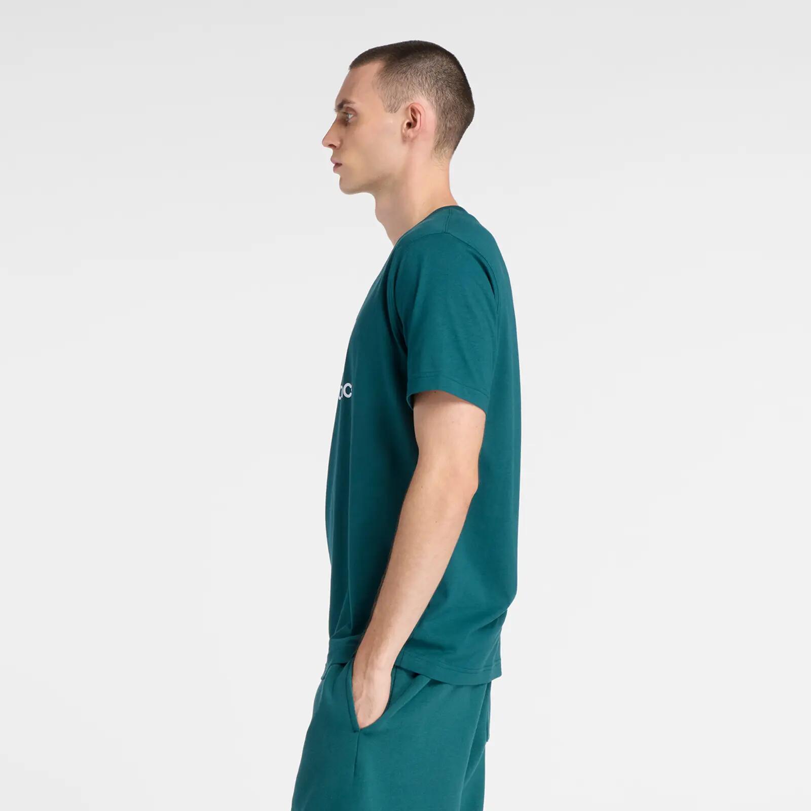 T-shirt New balance modèle Camiseta New Balance Stacked Logo manga pour unisexe 7/7