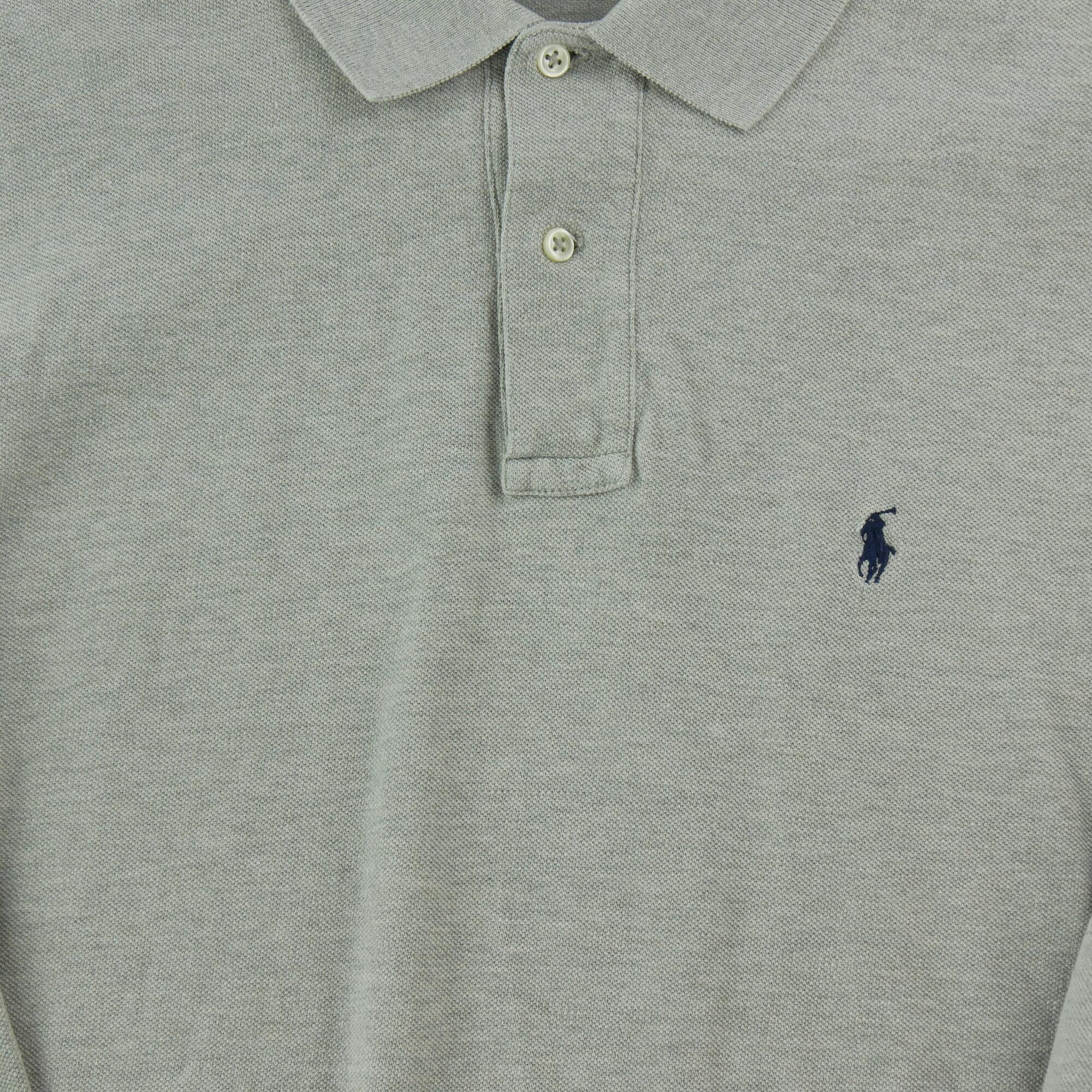 Second hand - Polo Ralph Lauren uomo maniche lunghe grigia - Stato eccellente 3/5