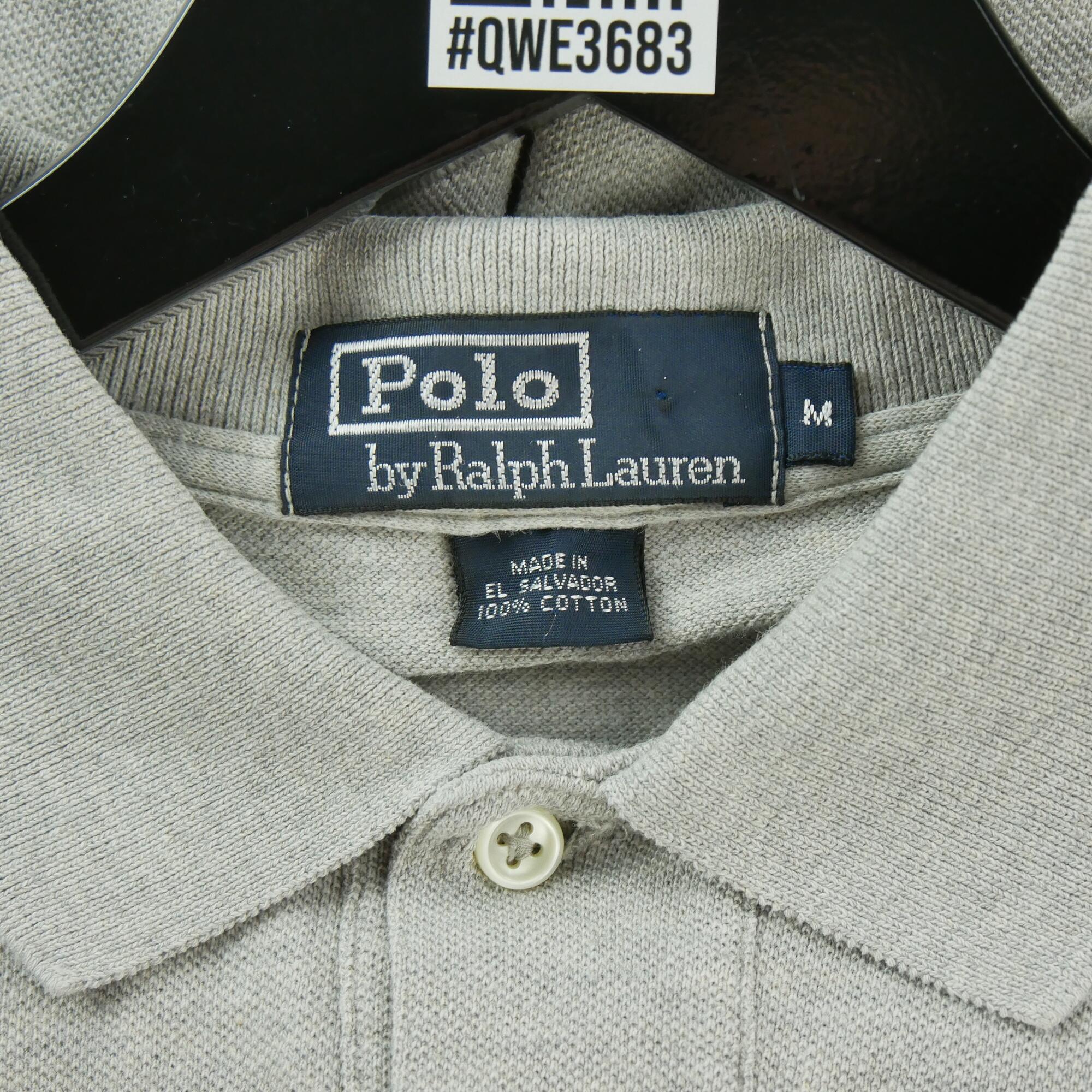 Second hand - Polo Ralph Lauren uomo maniche lunghe grigia - Stato eccellente 5/5