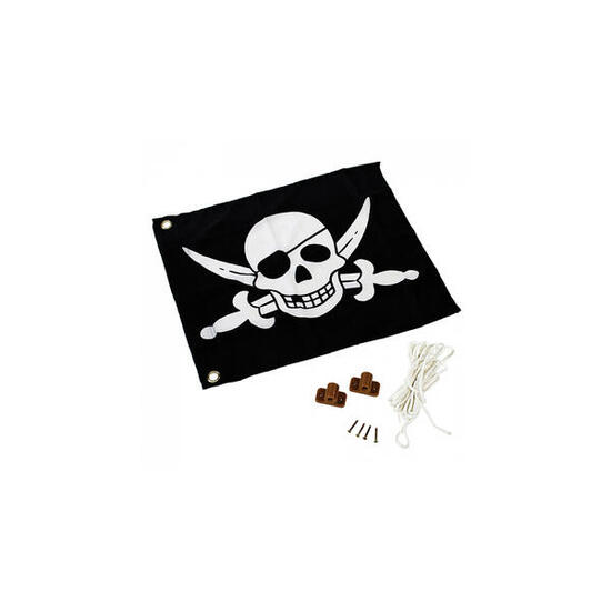 AXI Drapeau pirate cabane noir