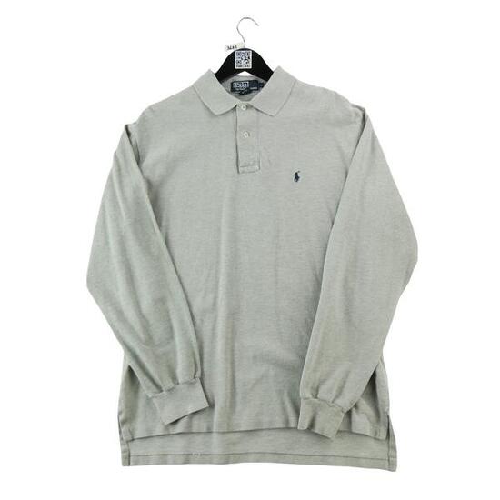 Seconde vie - Polo manches longues Homme Gris - Excellent