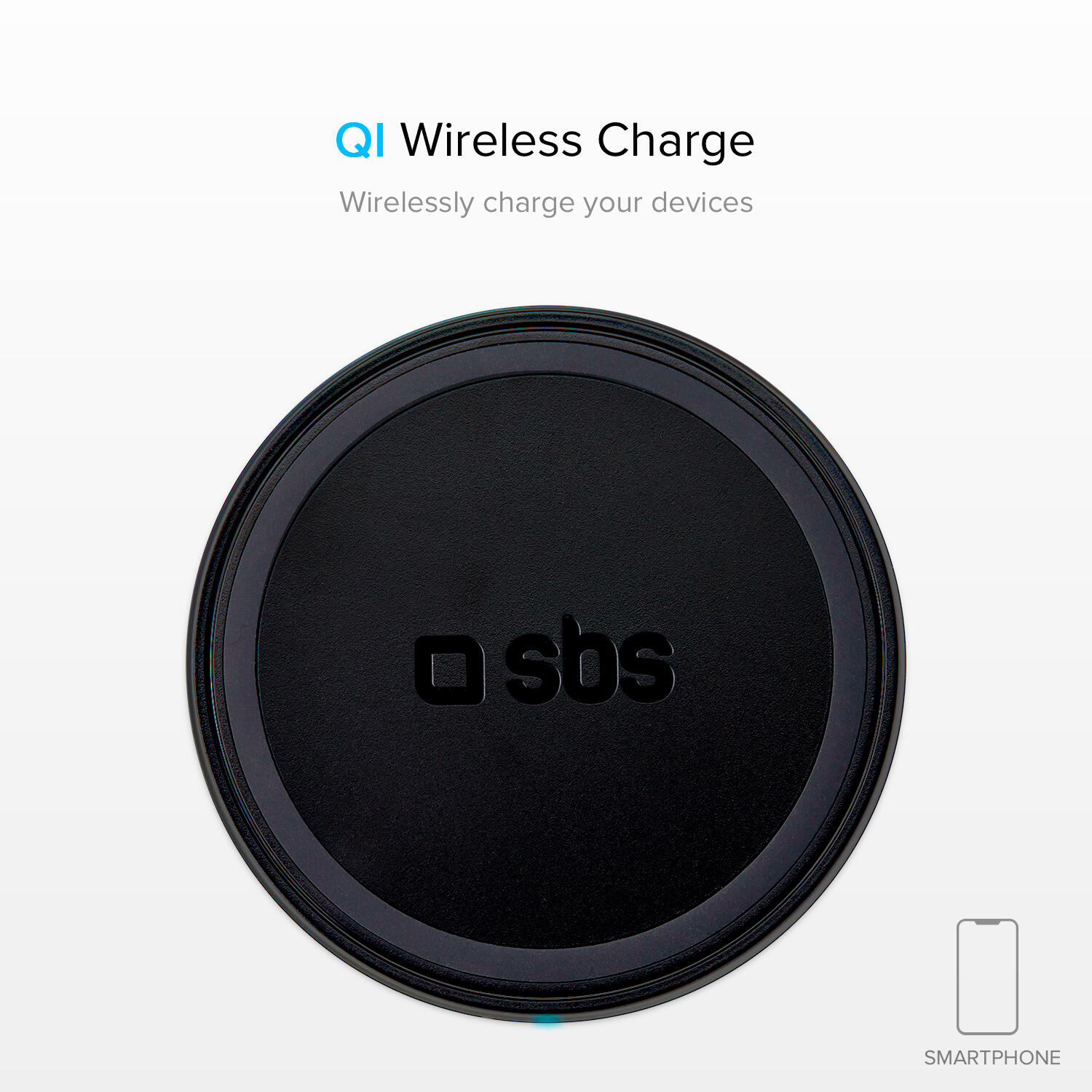 Caricatore Qi Wireless con base di ricarica rapida 10 Watt 2/4