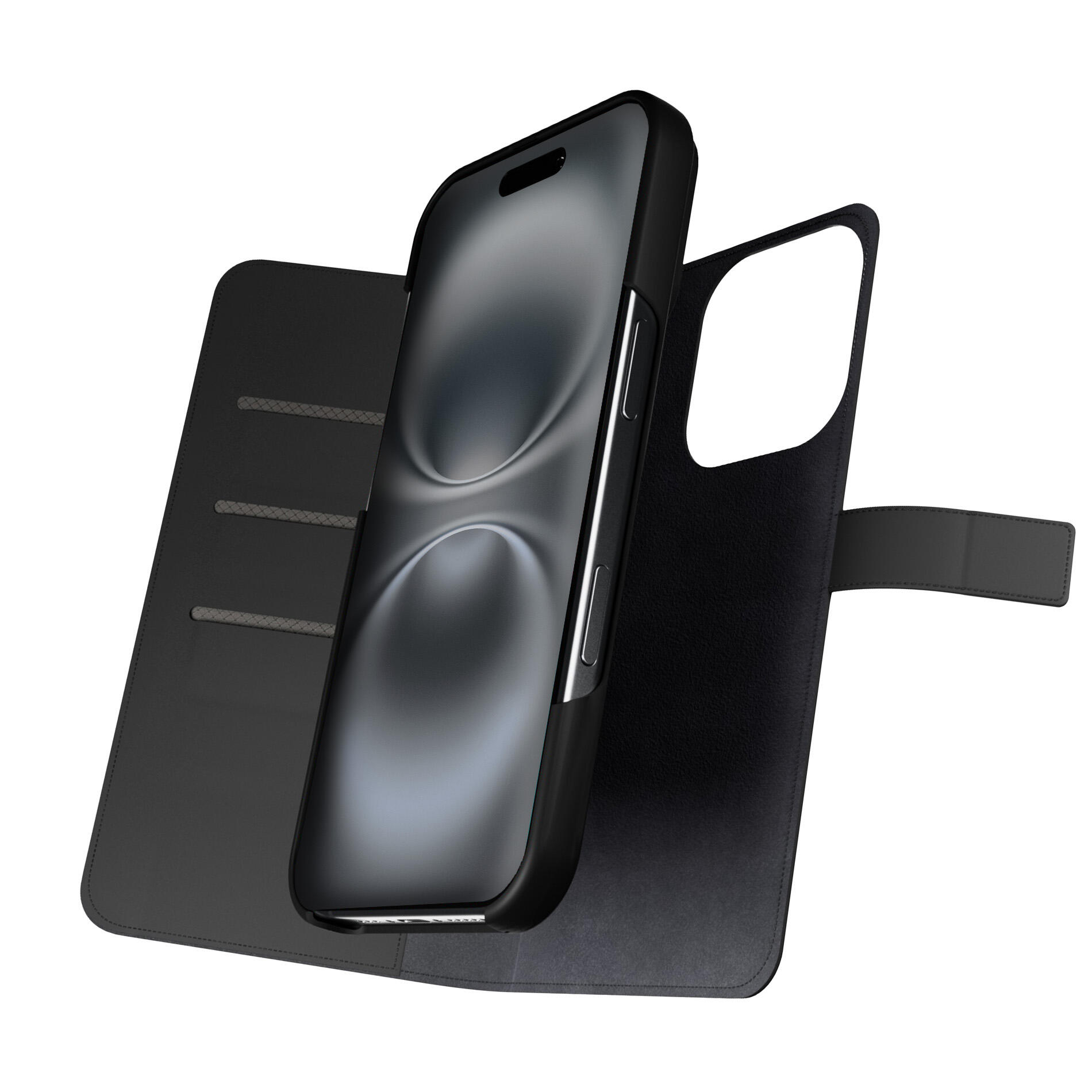 Custodia Wallet Detachable 2 in 1 per iPhone 16 Pro 2/7