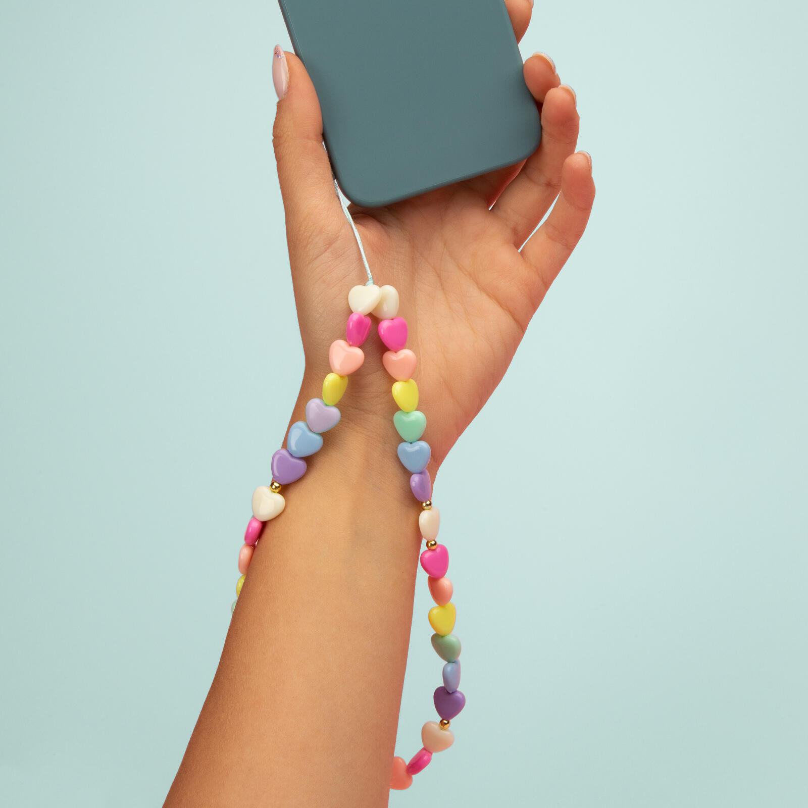 Beads - Ciondolo da polso a perline per smartphone 5/6