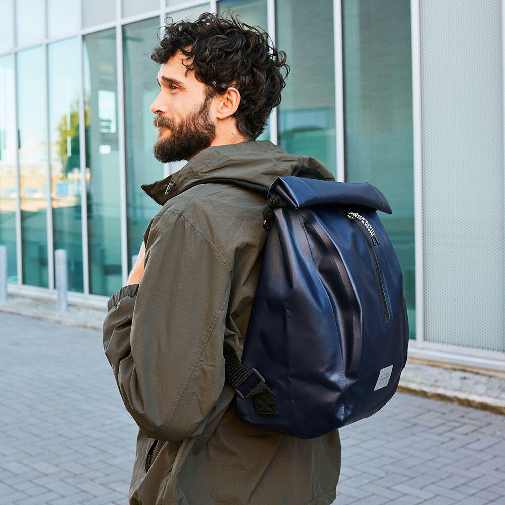 Sac à Dos Vélo Étanche Bleu COMMUTER Bikepack 3/7