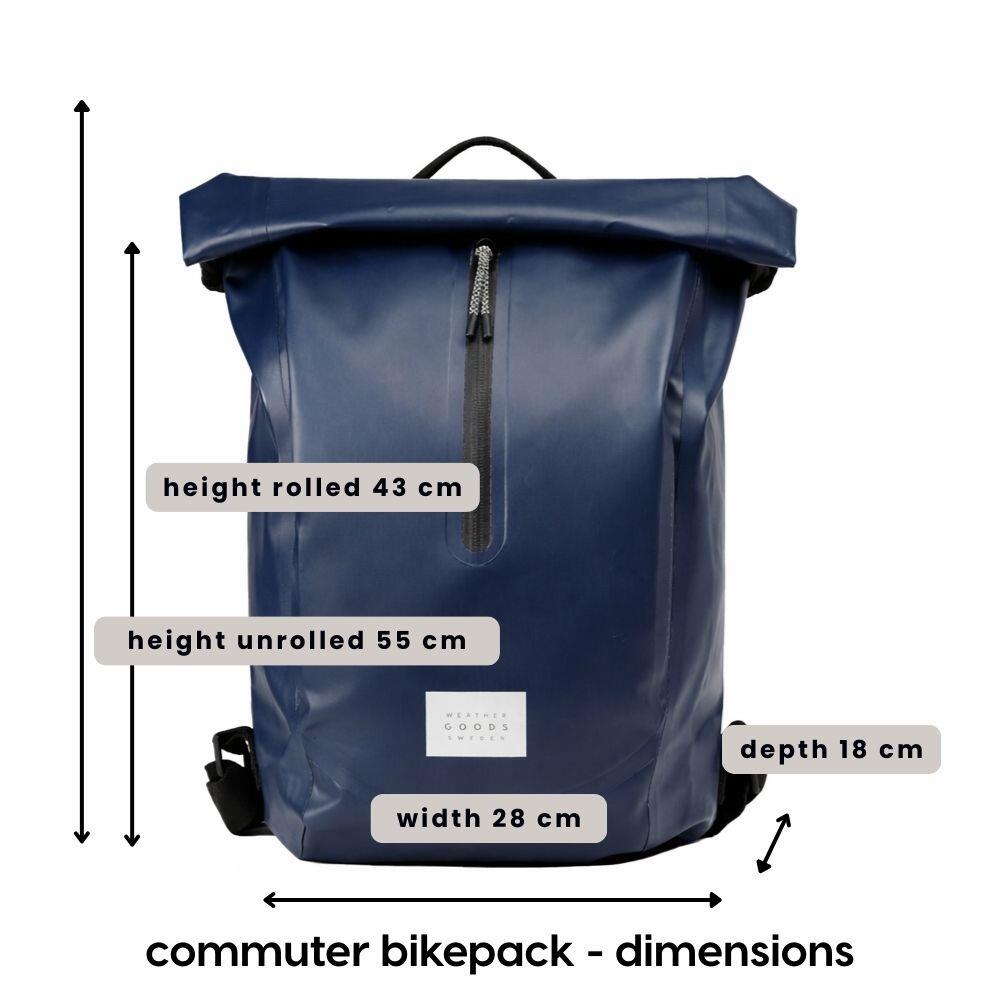 Sac à Dos Vélo Étanche Bleu COMMUTER Bikepack 7/7