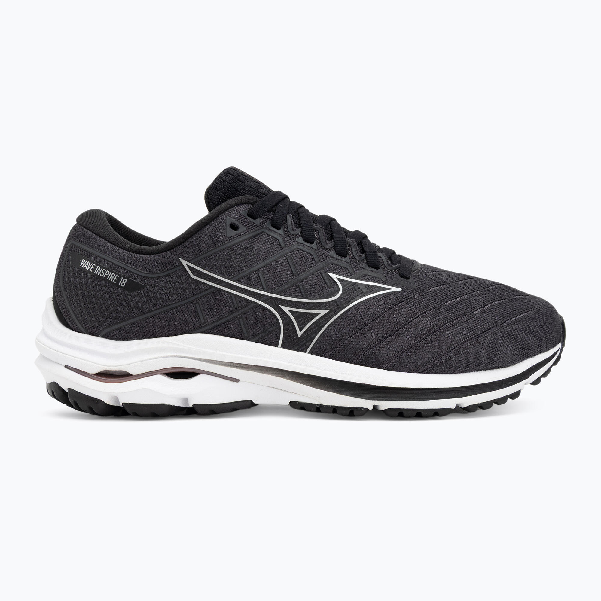 Buty do biegania męskie Mizuno Wave Inspire 18 D black/silver/ebony 2/7