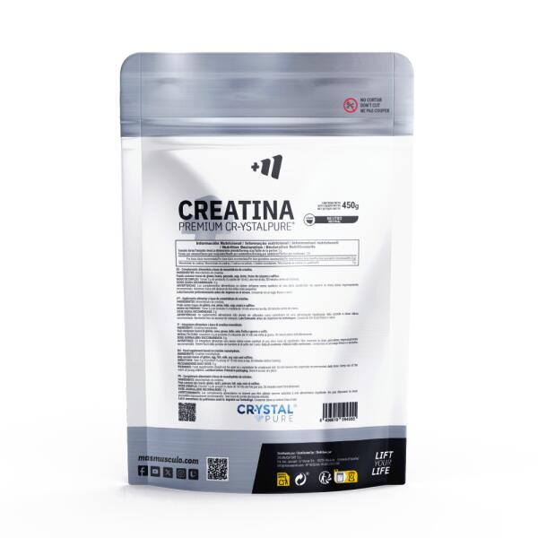 Premium Creatine Cr-ystalpure® - 450g Neutraal MASMUSCULO 2/4