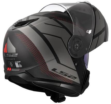 Kask LS2 FF908 Strobe II Code z klapką, 3XL (czarny mat / szary)