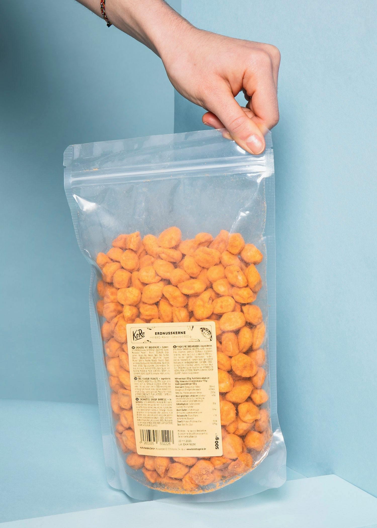 Cacahuètes saveur barbecue 500 g 7/7