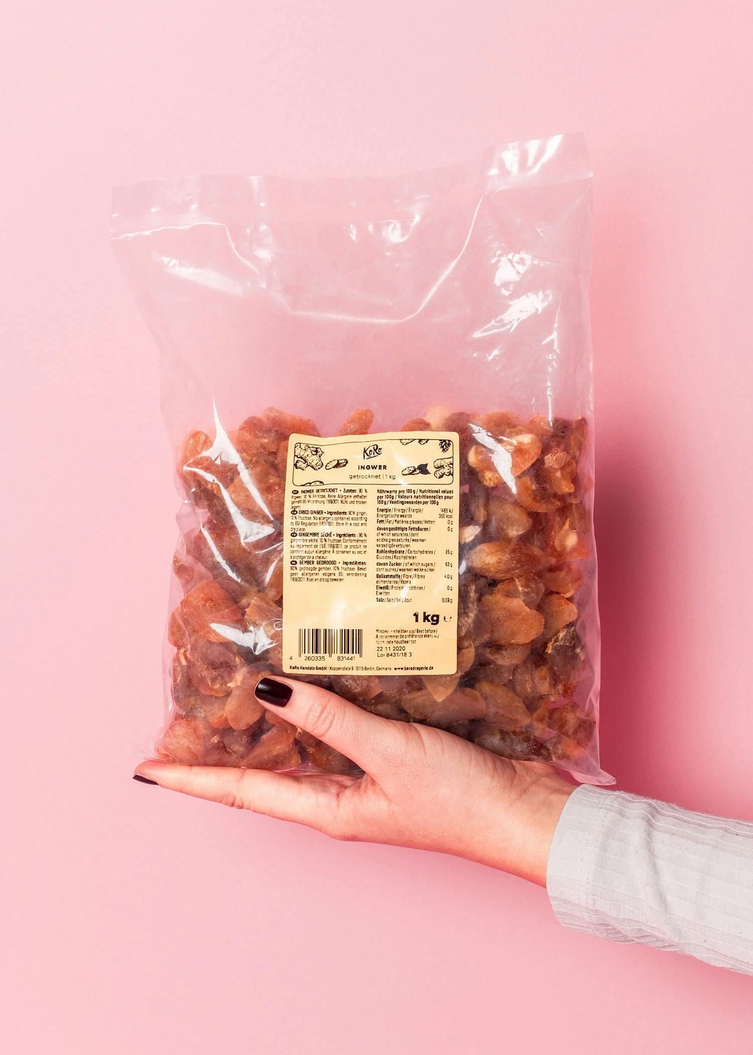 KoRo - Gingembre séché | 1 kg - Fruits séchés sans soufre, emballage économique 6/6