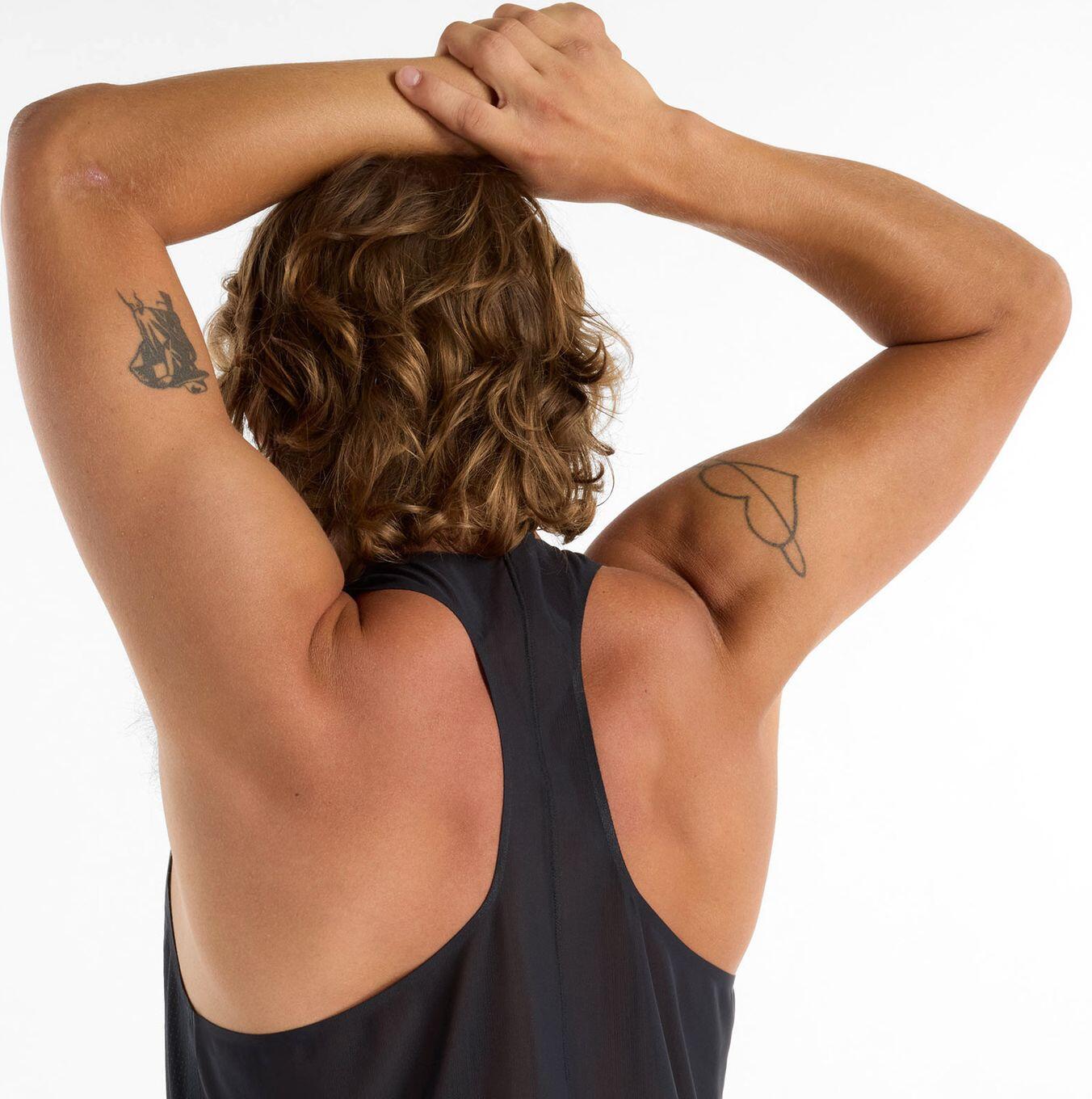 New Balance Race Day Ultra Light Tank Top Black Men's 5/7