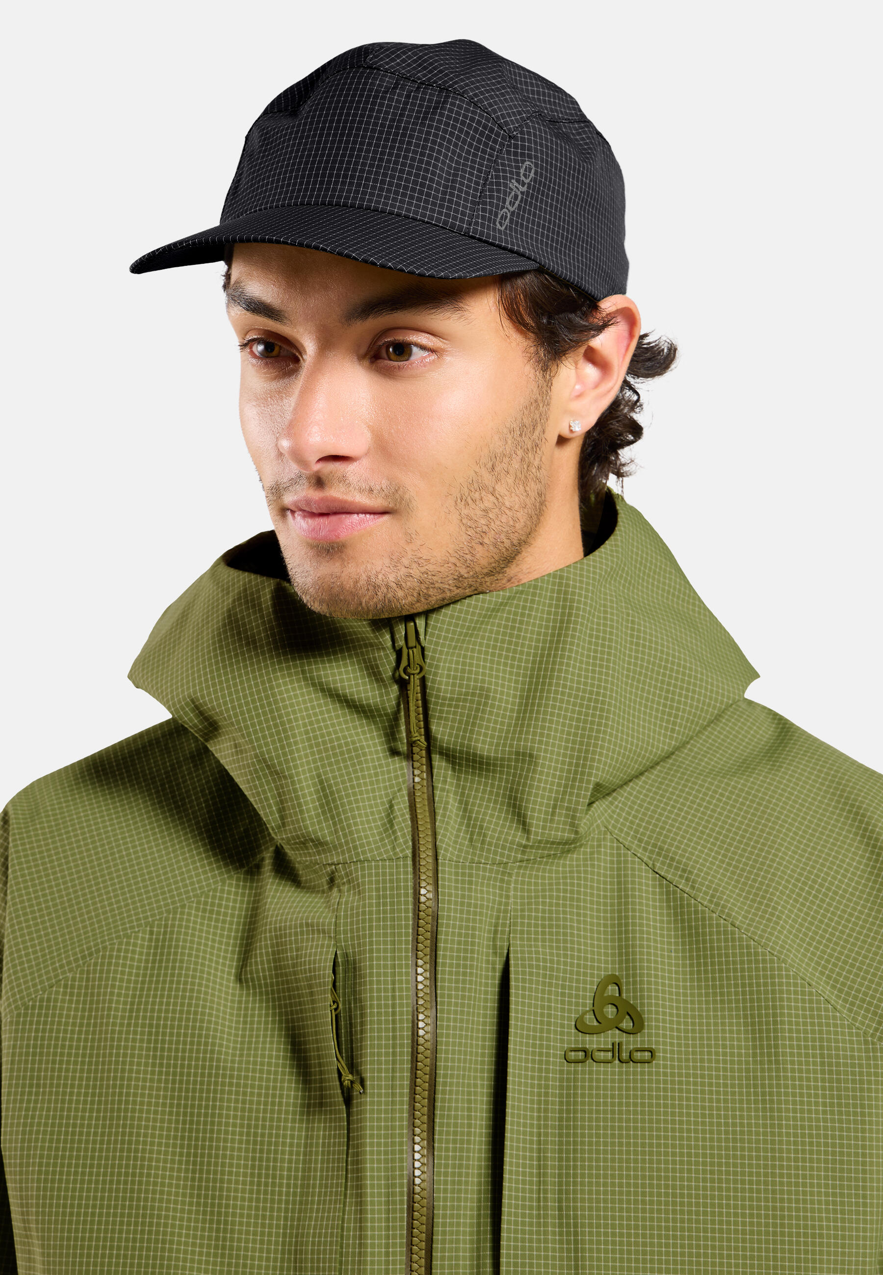 Czapka UNI ODLO Cap PERFORMANCE WATERPROOF GRAPHIC czarna 1/7