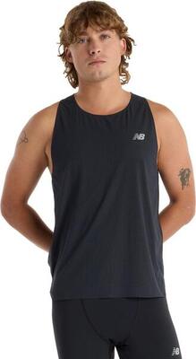 New balance race day ultra light tank top black men's