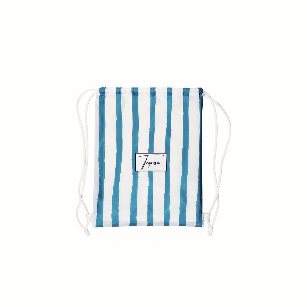Poncho de Bain enfant 2-7 ans, rayé vert et blanc 3/7