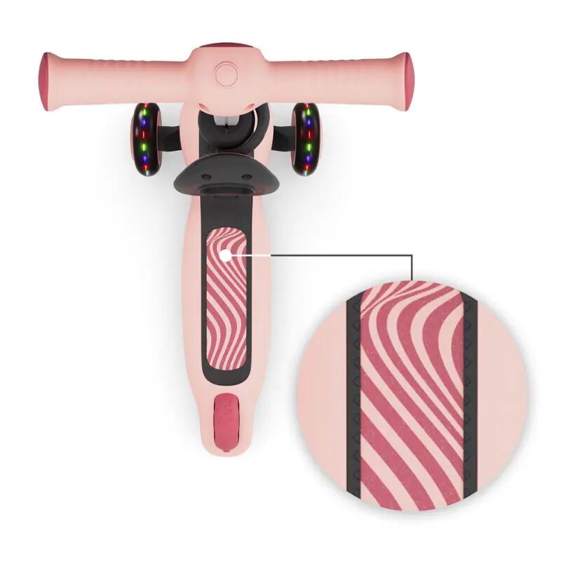 Trotinetă  Kinderkraft HALLEY 2, 3 Roți LED, cu șezut, ROSE PINK 3/15