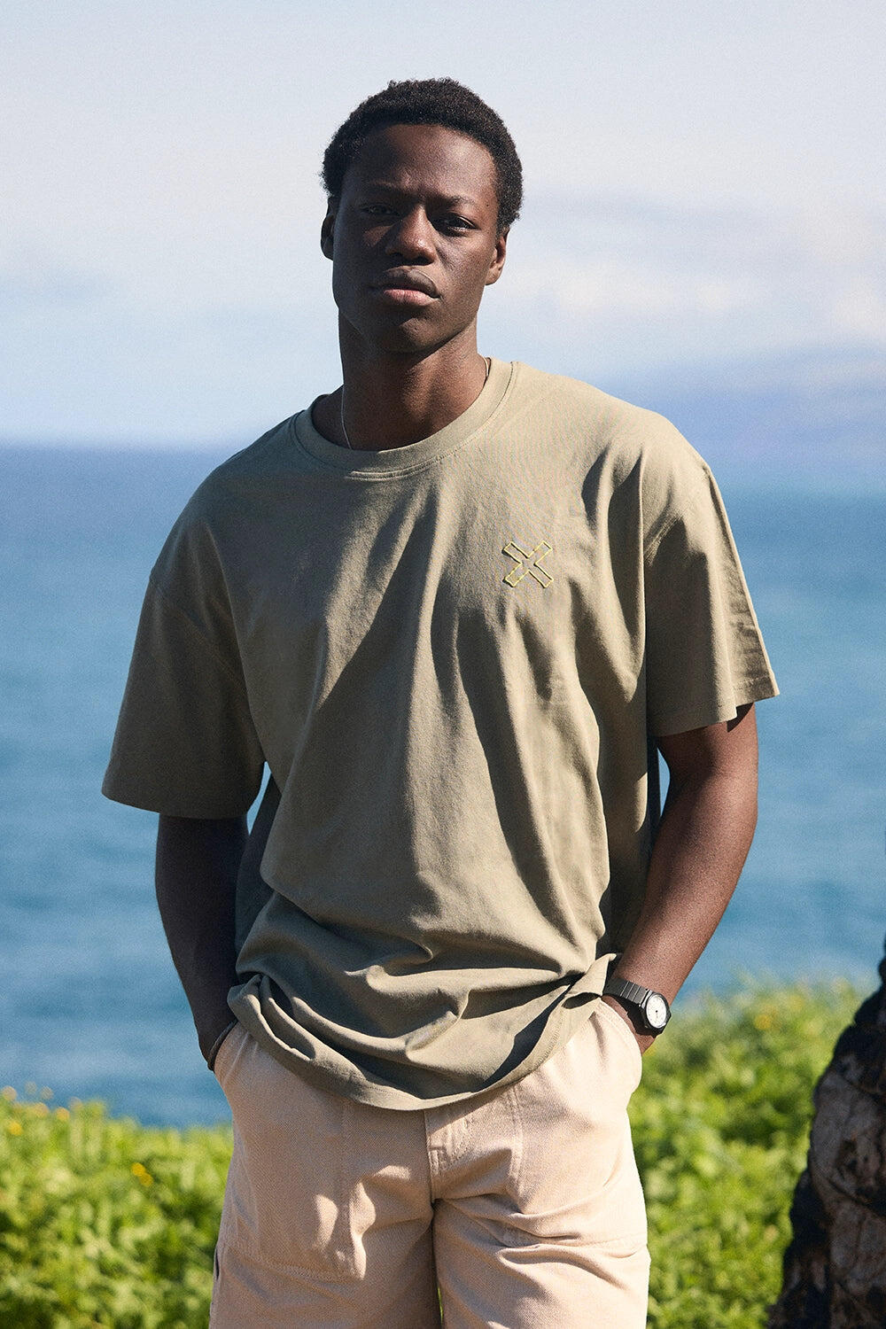 Camiseta Blue Banana Olive Green de Algodón 100% Orgánico 6/7