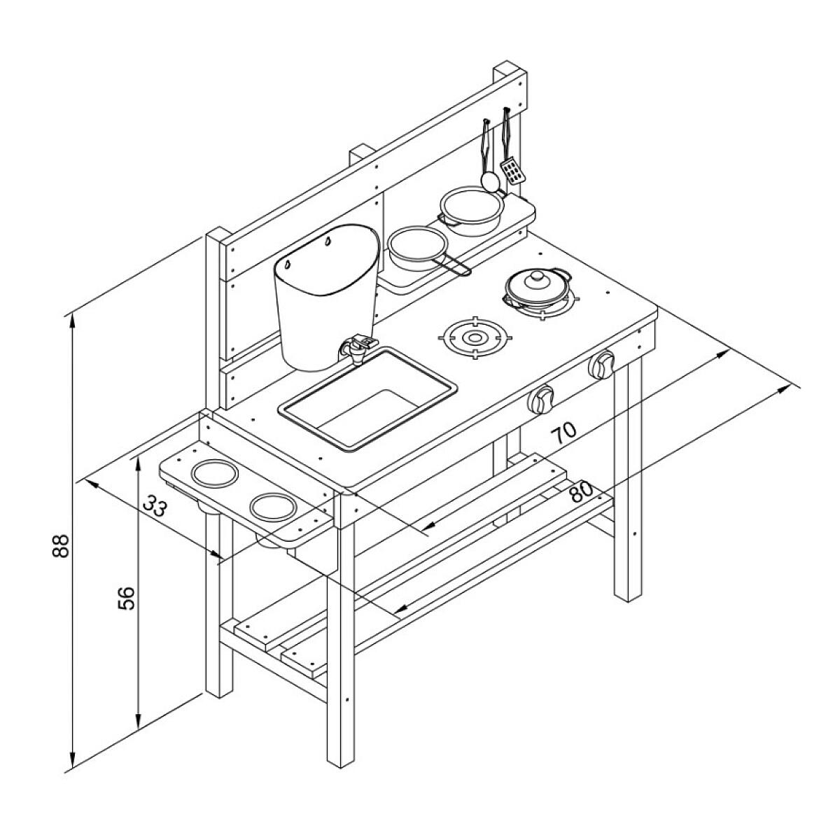 Matschküchen-Puck grün-weiß-braun 2/2