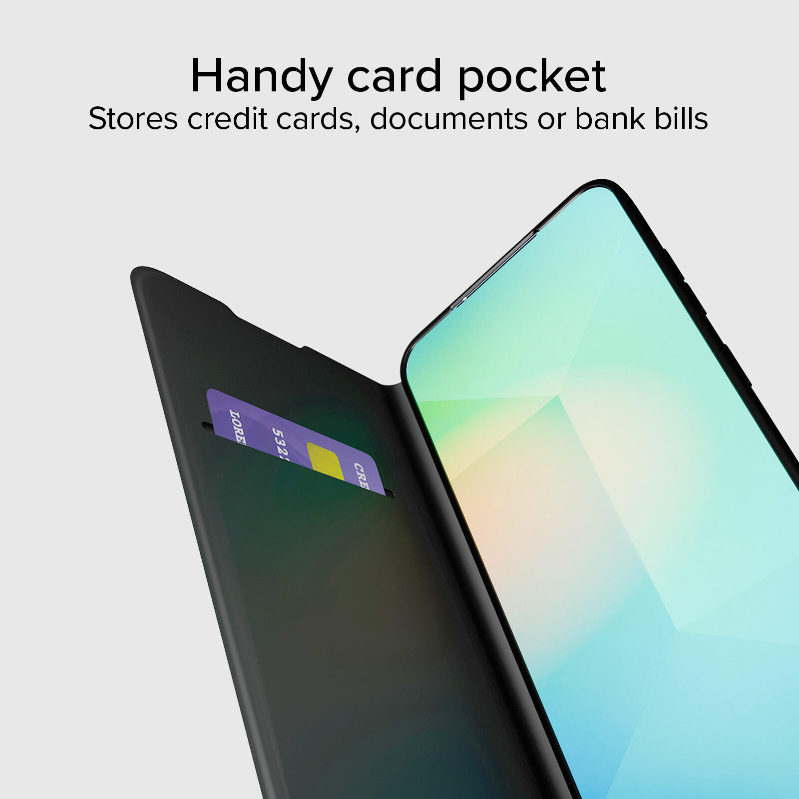 Étui portefeuille pour Samsung Galaxy S25 5/7