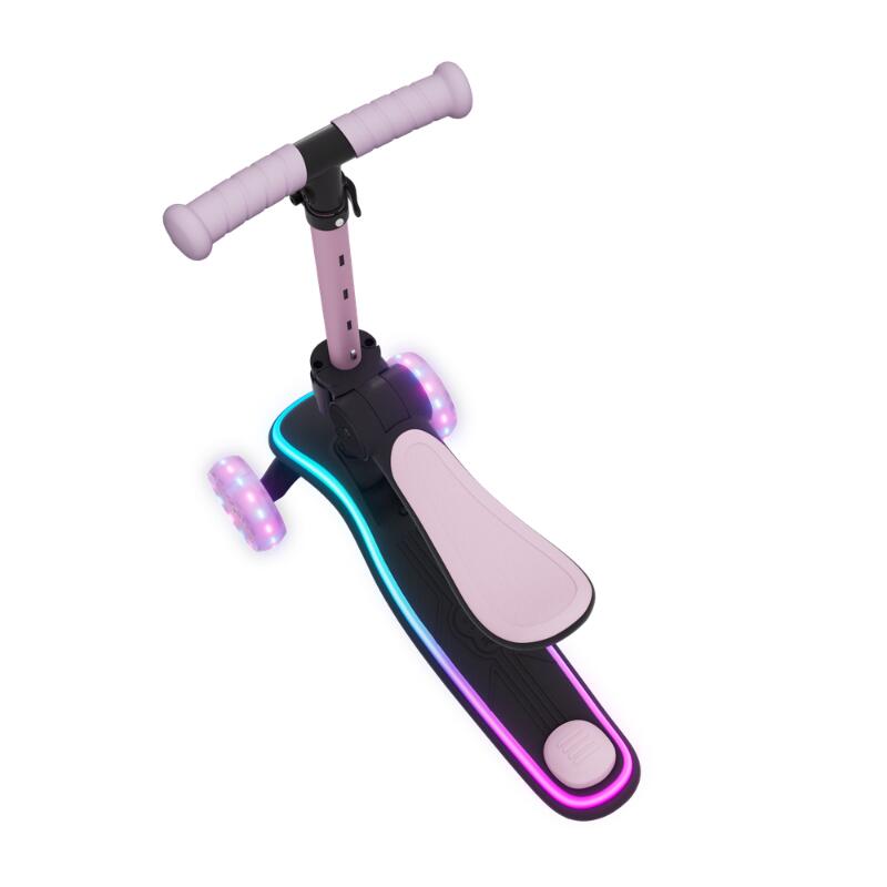 Trotinetă  Kinderkraft RAKET UP, 3 Roți LED, cu șezut, PINK