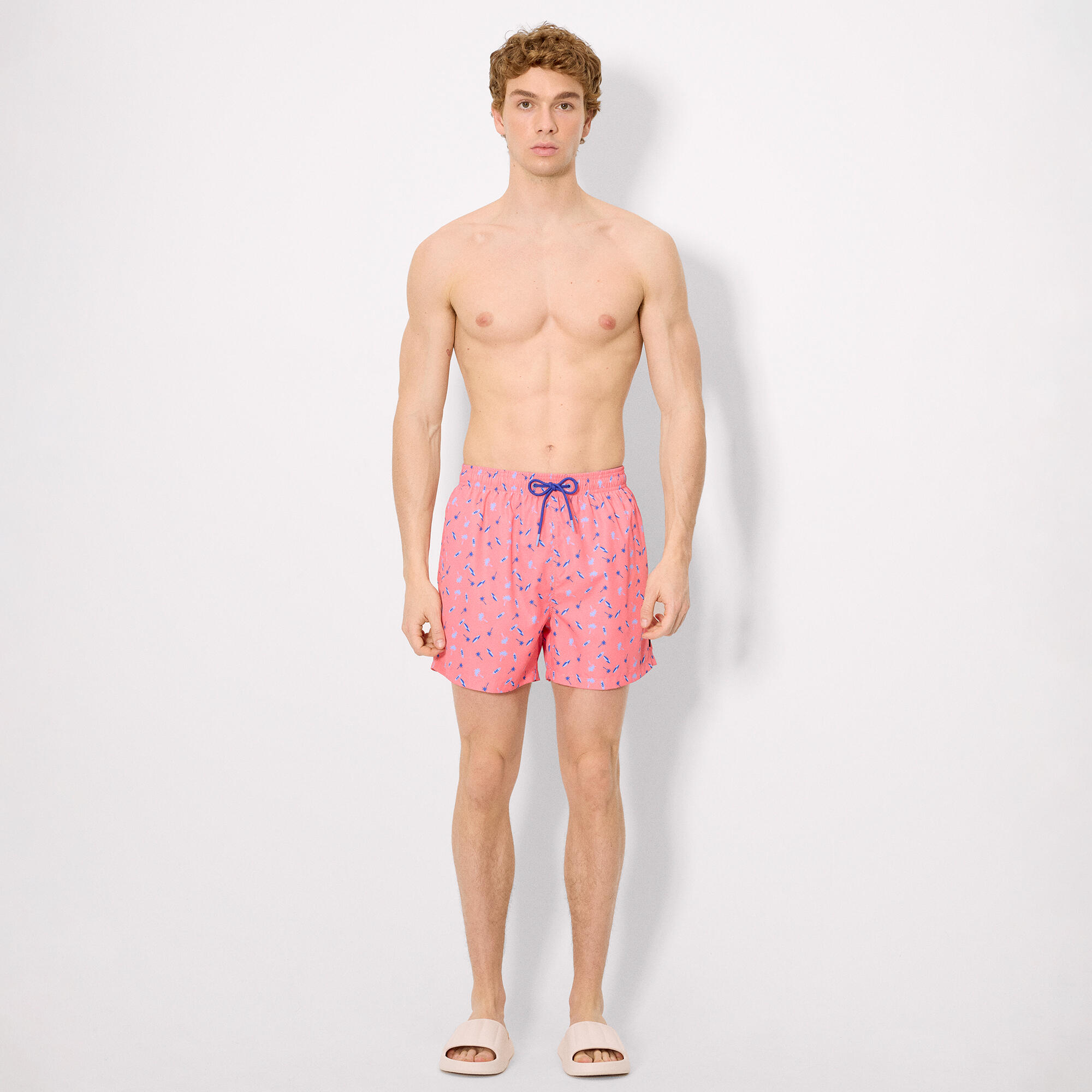 Chinelo masculino bege leve 1/4