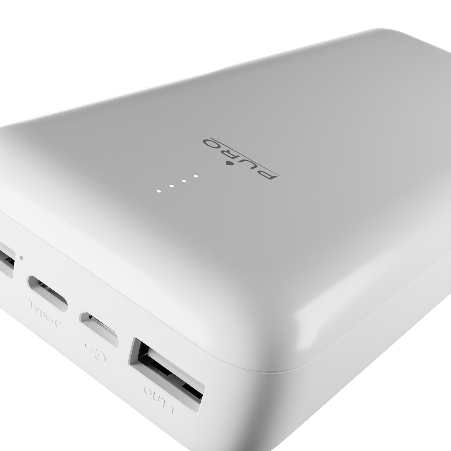 Power Bank 20000mAh USB-C + 2 USB-A Fast Charge Cavo Incluso 6/7
