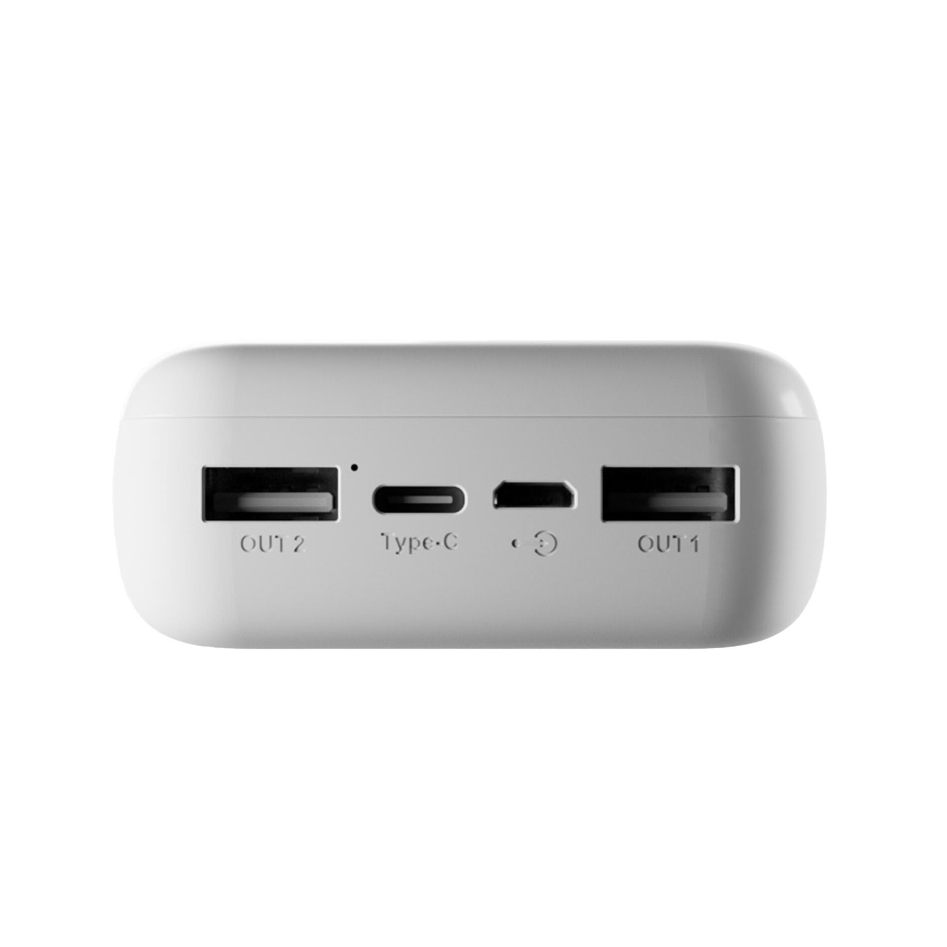 Power Bank 20000mAh USB-C + 2 USB-A Fast Charge Cavo Incluso 5/7