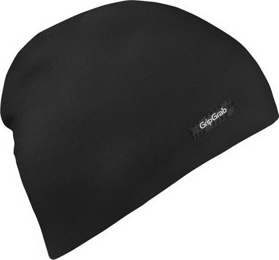 GripGrab Merino Polyfibre Lightweight Beanie Schwarz