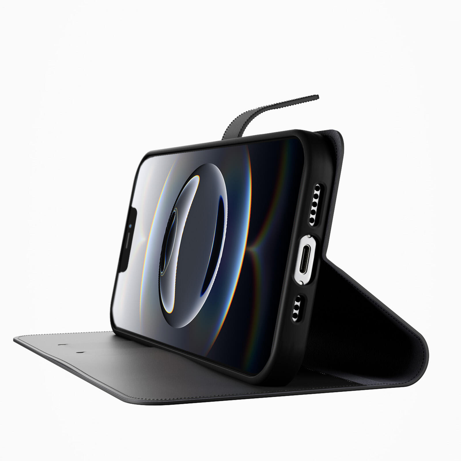 Custodia Wallet Stand per iPhone 17e/16e 3/7