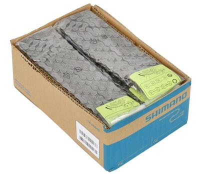 Shimano ketting "cn-e6070". chain shim. 9sp 118l mount.pack