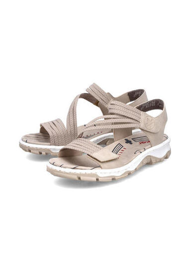 Rieker Damen Trekkingsandalen Sandalen 68871-62 Frauen Schuhe Sandale Beige