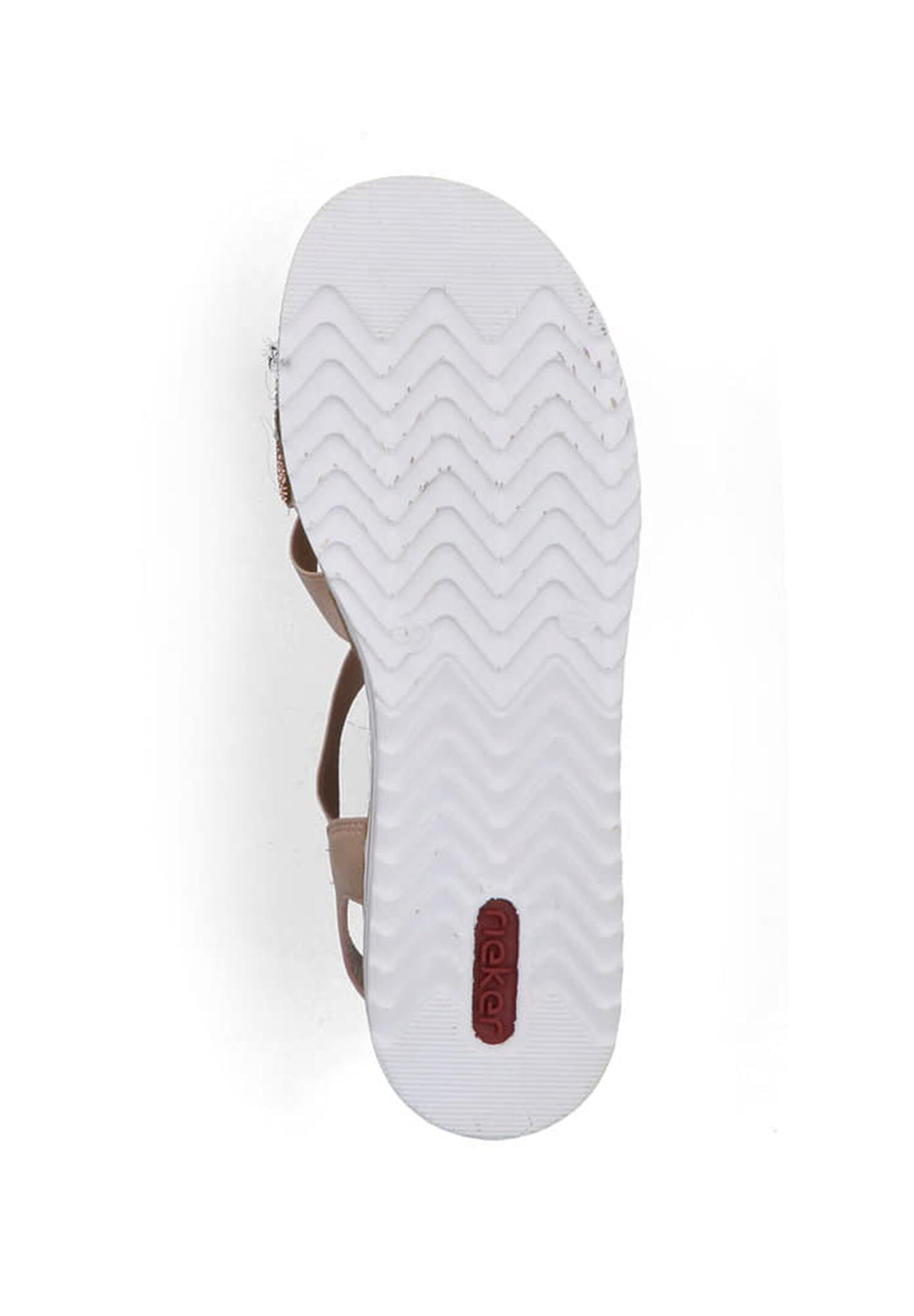 Rieker Damen Riemchensandalen V0613-90 Frauen Sandale Keilabsatz Rosa 5/5