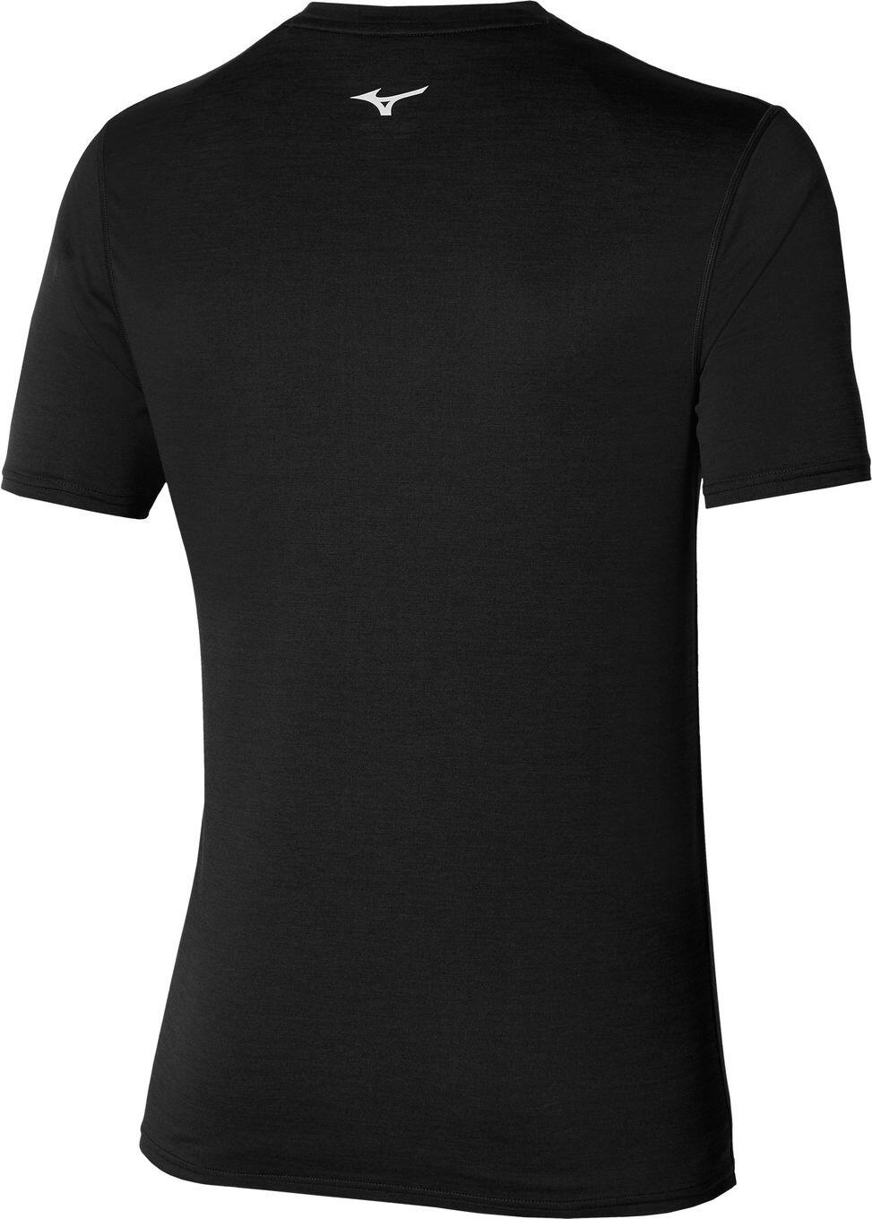 T-Shirt Running Mizuno Impulse Core Noir Homme 2/2