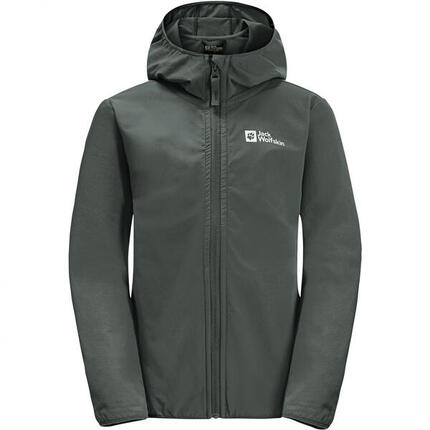 Jack Wolfskin Solyd Jacket K Kinder (Slate Green) Größe 128