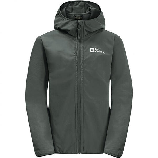 Jack Wolfskin Solyd Jacket K Kinder (Slate Green) Größe 128