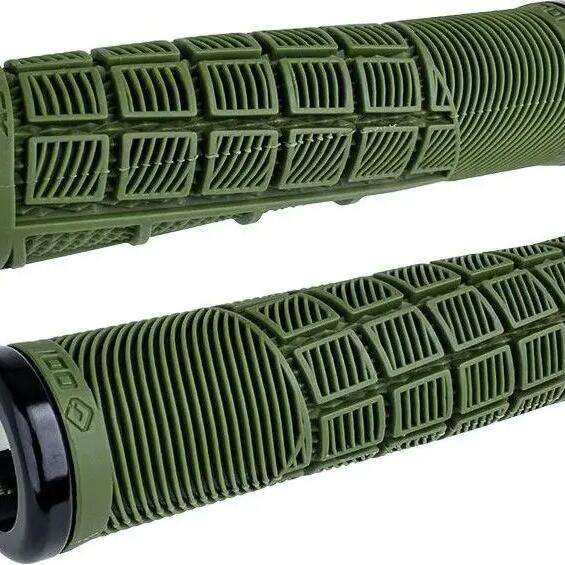 Pair of Odi Reflex V2.1 Grips 135 mm Green