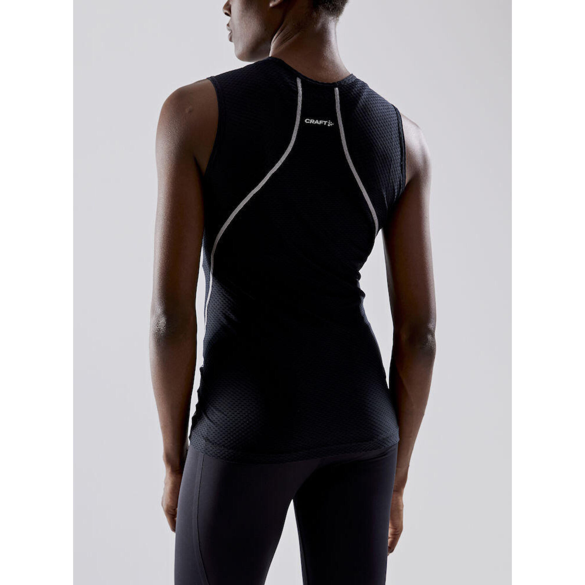 Cool Mesh Superlight Sleeveless Womens Baselayer  Black 2/3