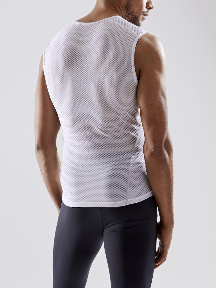 COOL MESH SUPERLIGHT SLEEVELESS BASELAYER MEN WHITE 3/3