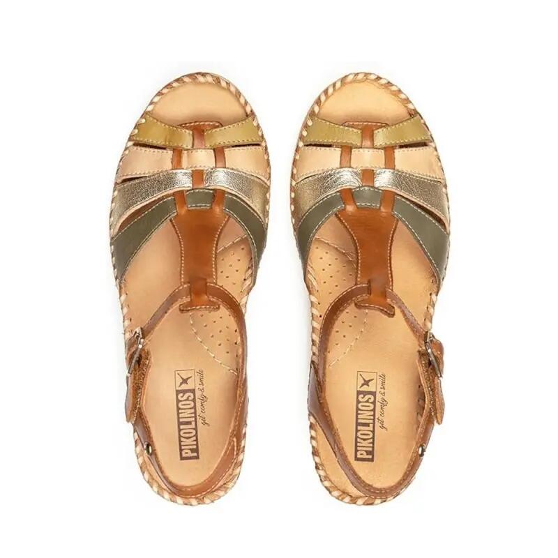 Keilschuhe Damen Pikolinos W3z-1836 Braun 3/4