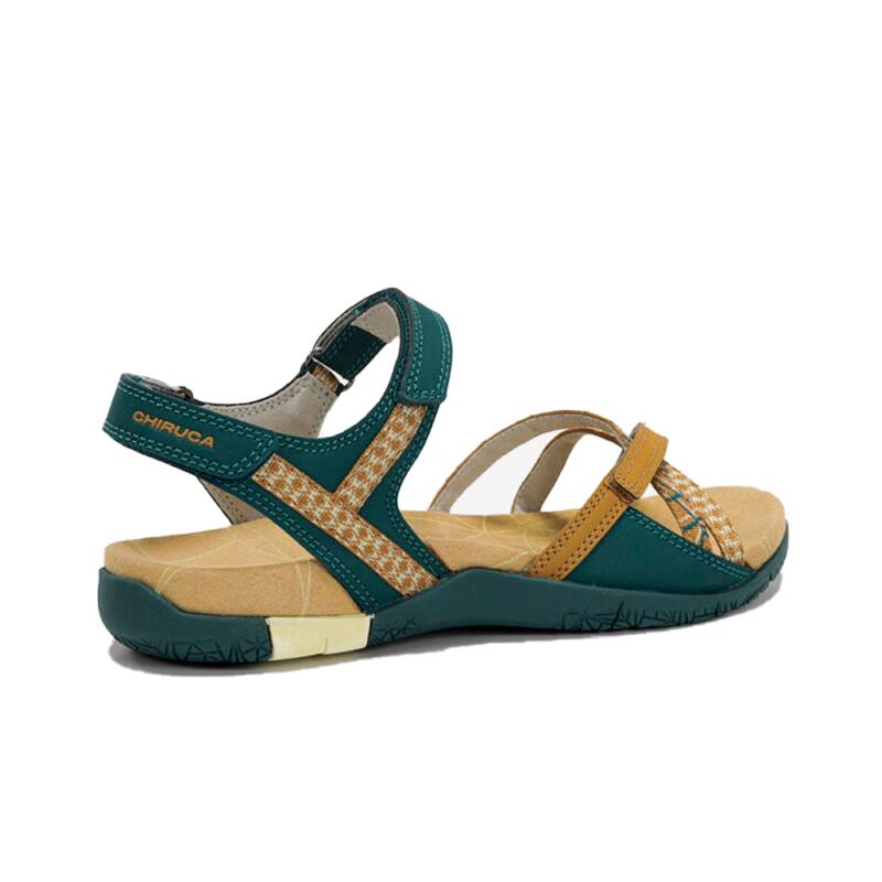 Sandales Plates Femme Chiruca Valencia 14 Marron 3/3