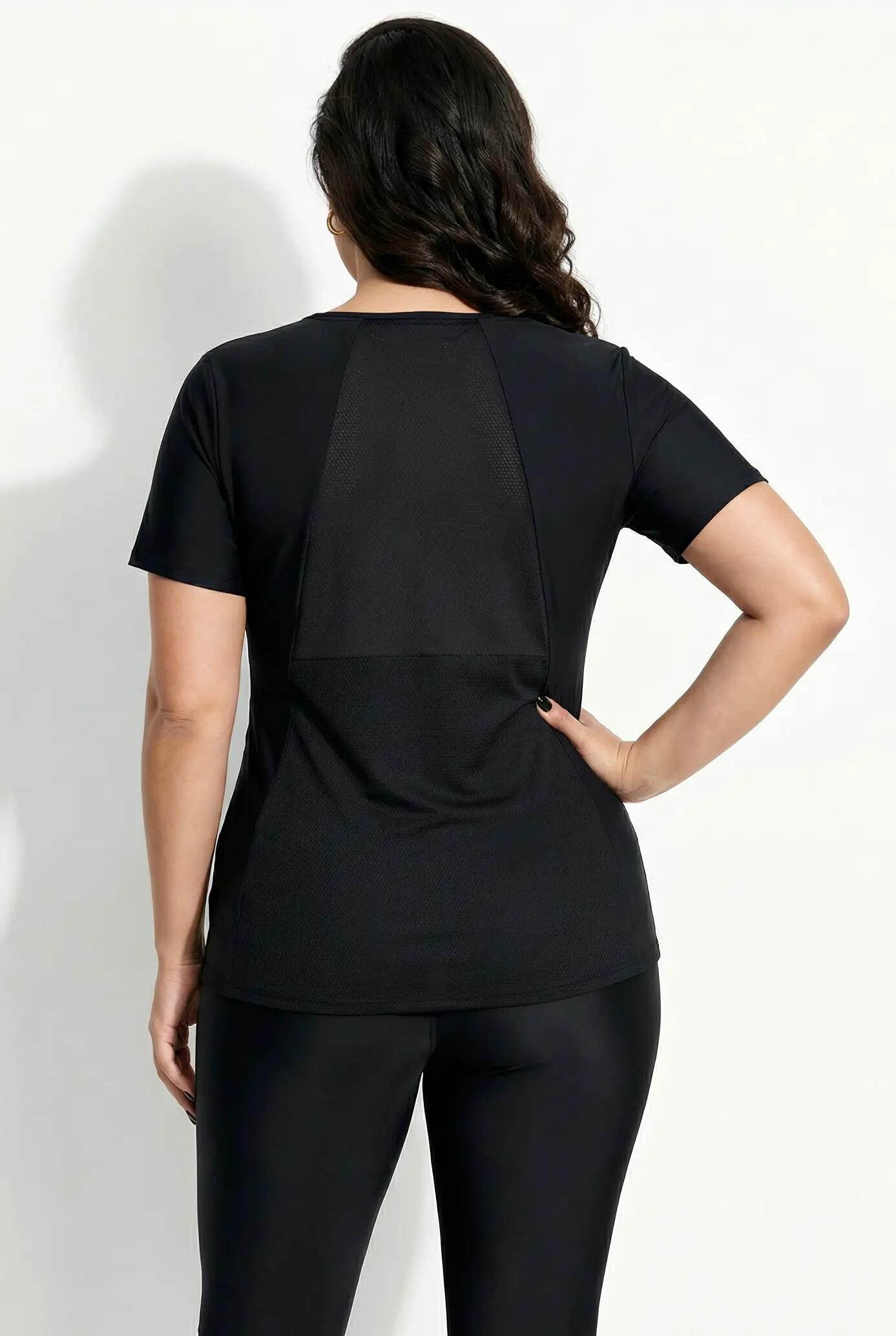 Femme T-shirt technique ondulations et manches courtes 2/7