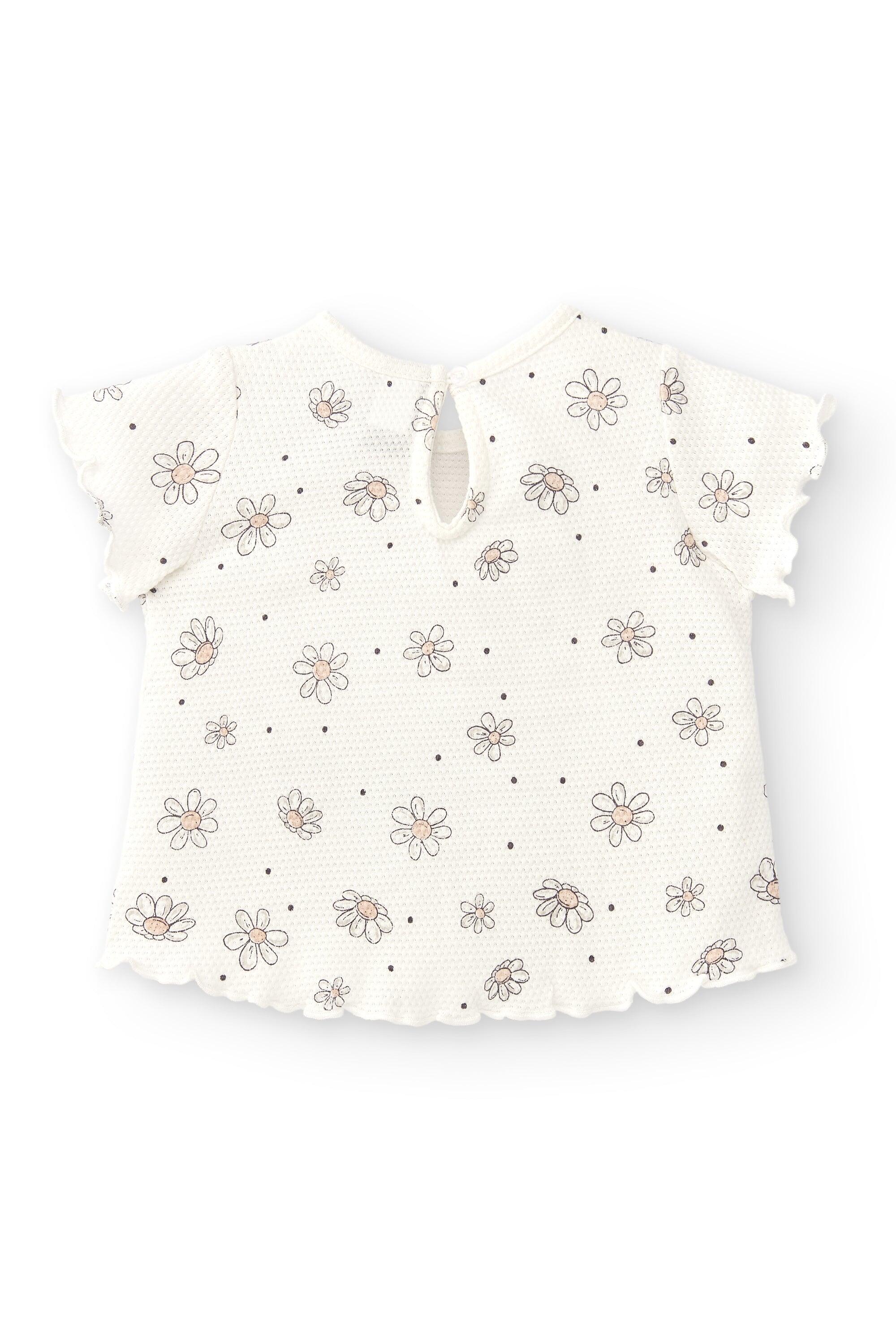 Camiseta de recién nacido de flores | Algodón orgánico 2/4