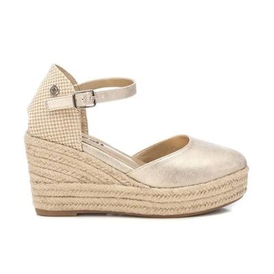 Espadrille sleehakken dames refresh metallic