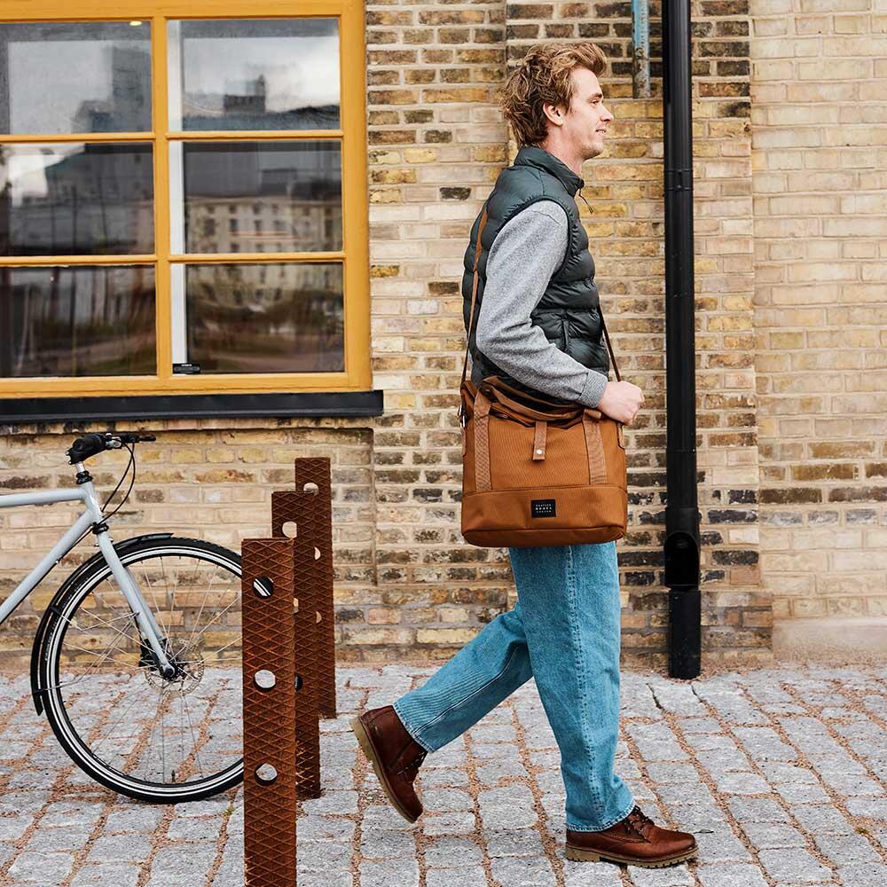 Weathergoods Sweden CITY Bike Satchel Caramel 5/7