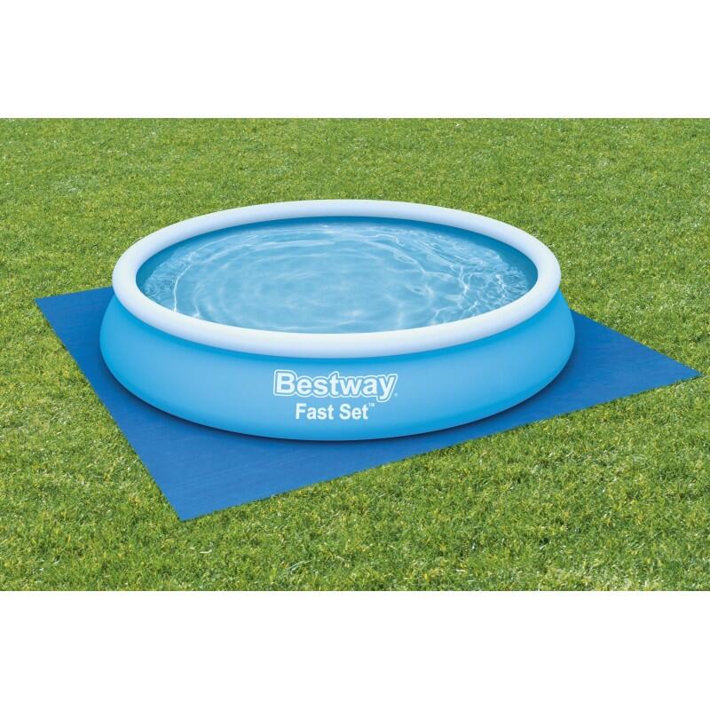 Bestway Tapis de sol carré 396 x 396 cm pour piscine hors-sol 366 cm 7/7