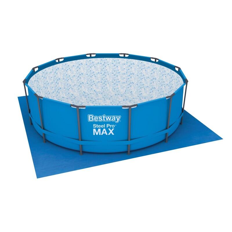 Bestway Tapis de sol carré 396 x 396 cm pour piscine hors-sol 366 cm 4/7